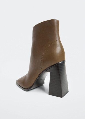 MANGO Ankle Boots 'Yves' in Brown