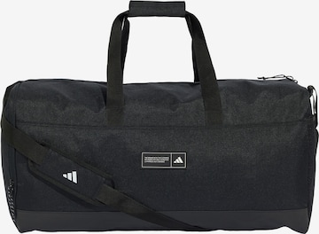 ADIDAS PERFORMANCE Sports bag '3 STRIPES WEEKENDER DUFFEL BAG' in Black: front