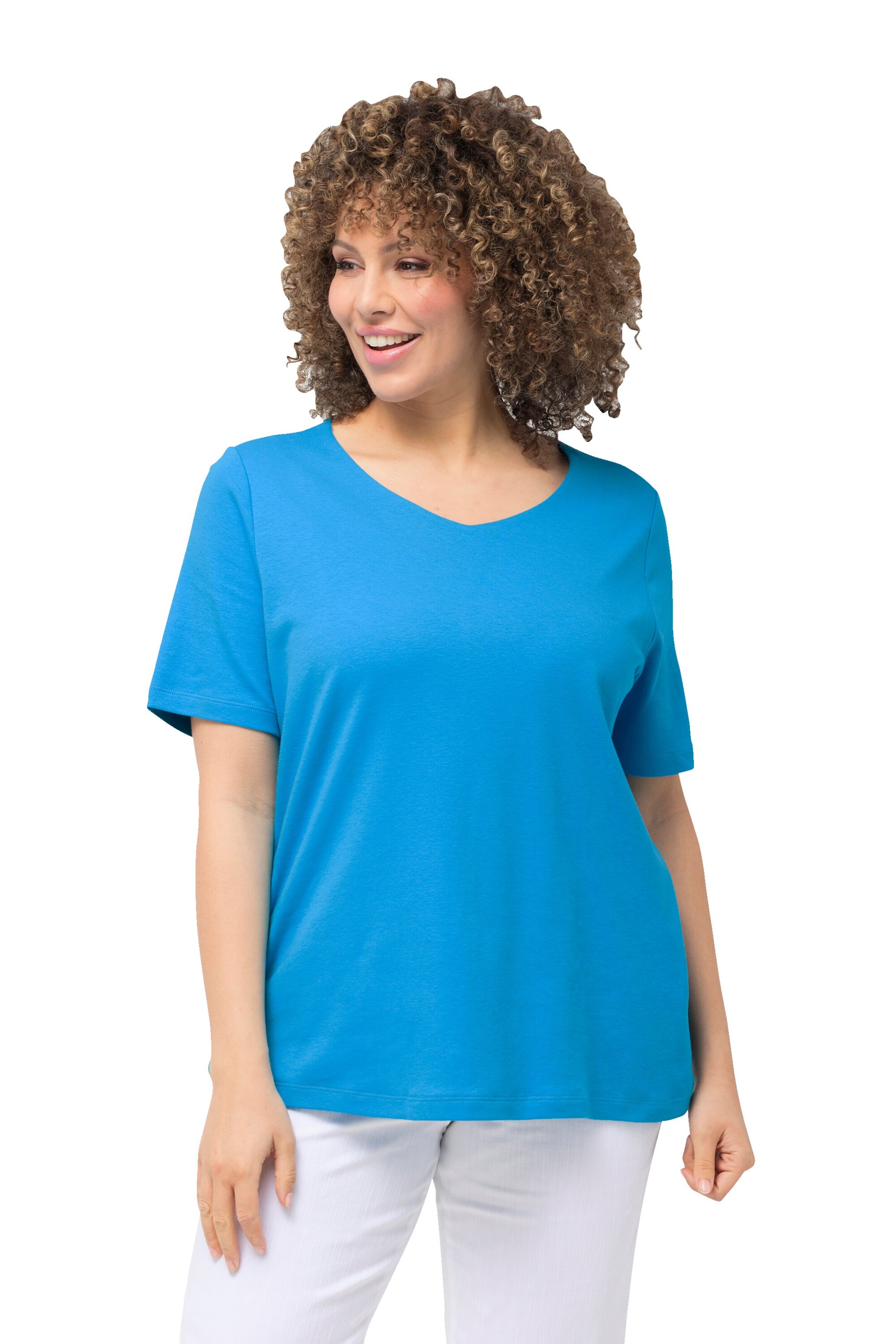 Ulla Popken Shirt in Blau: Vorderseite