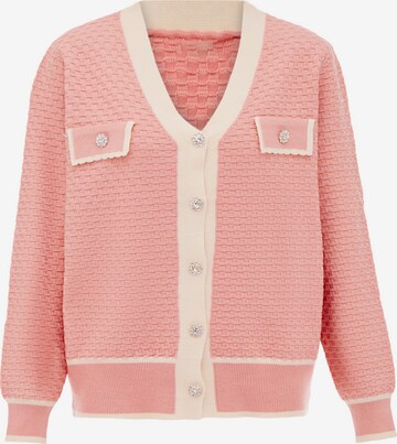 carato Knit Cardigan in Pink: front