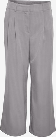 Noisy may Wide leg Pleat-Front Pants 'MILLA LARRIE' in Grey: front