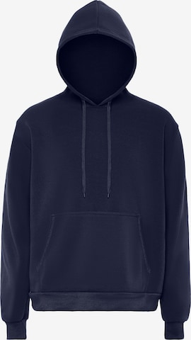 Sweat-shirt MO en bleu : devant