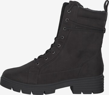 JANA Lace-Up Ankle Boots in Black