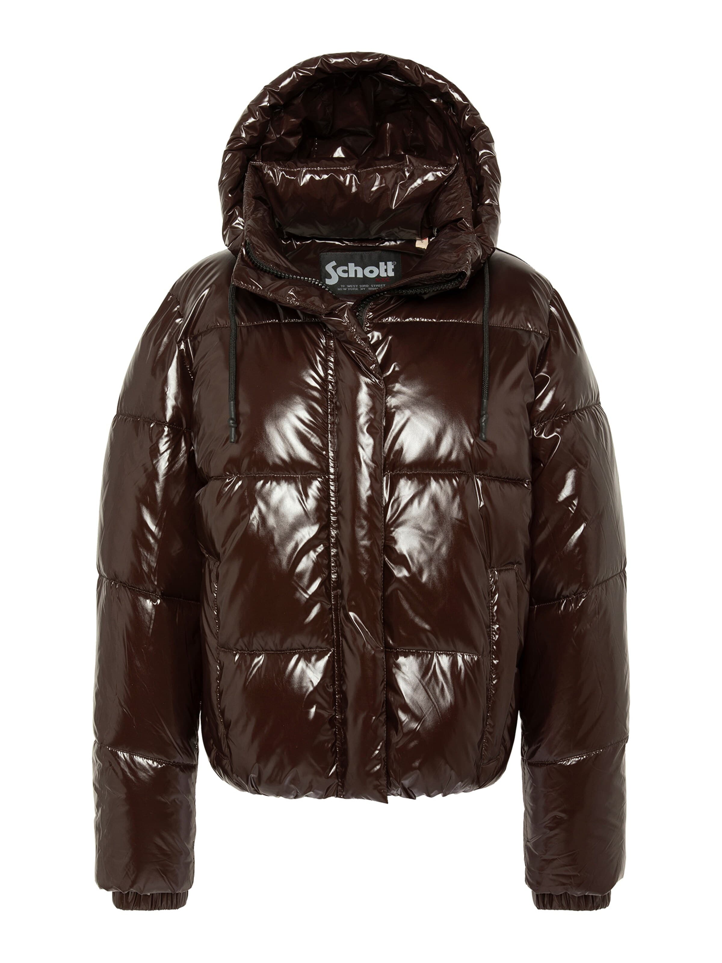 Manteau d’hiver Schott NYC en marron : devant