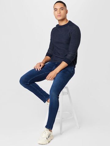 SELECTED HOMME Pullover 'Mesa' in Blau