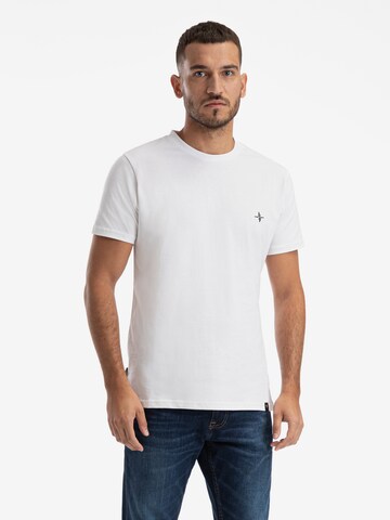 T-Shirt 'Henri' SPITZBUB en blanc : devant