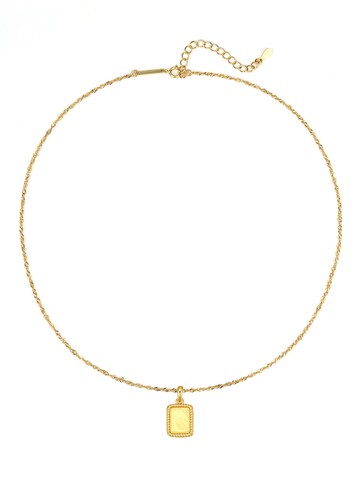 Hey Happiness Necklace 'Square Rope' in Gold