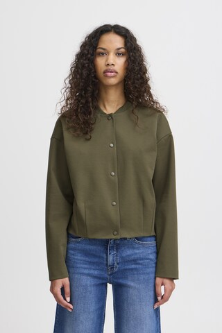 Veste mi-saison 'Kate' ICHI en vert : devant