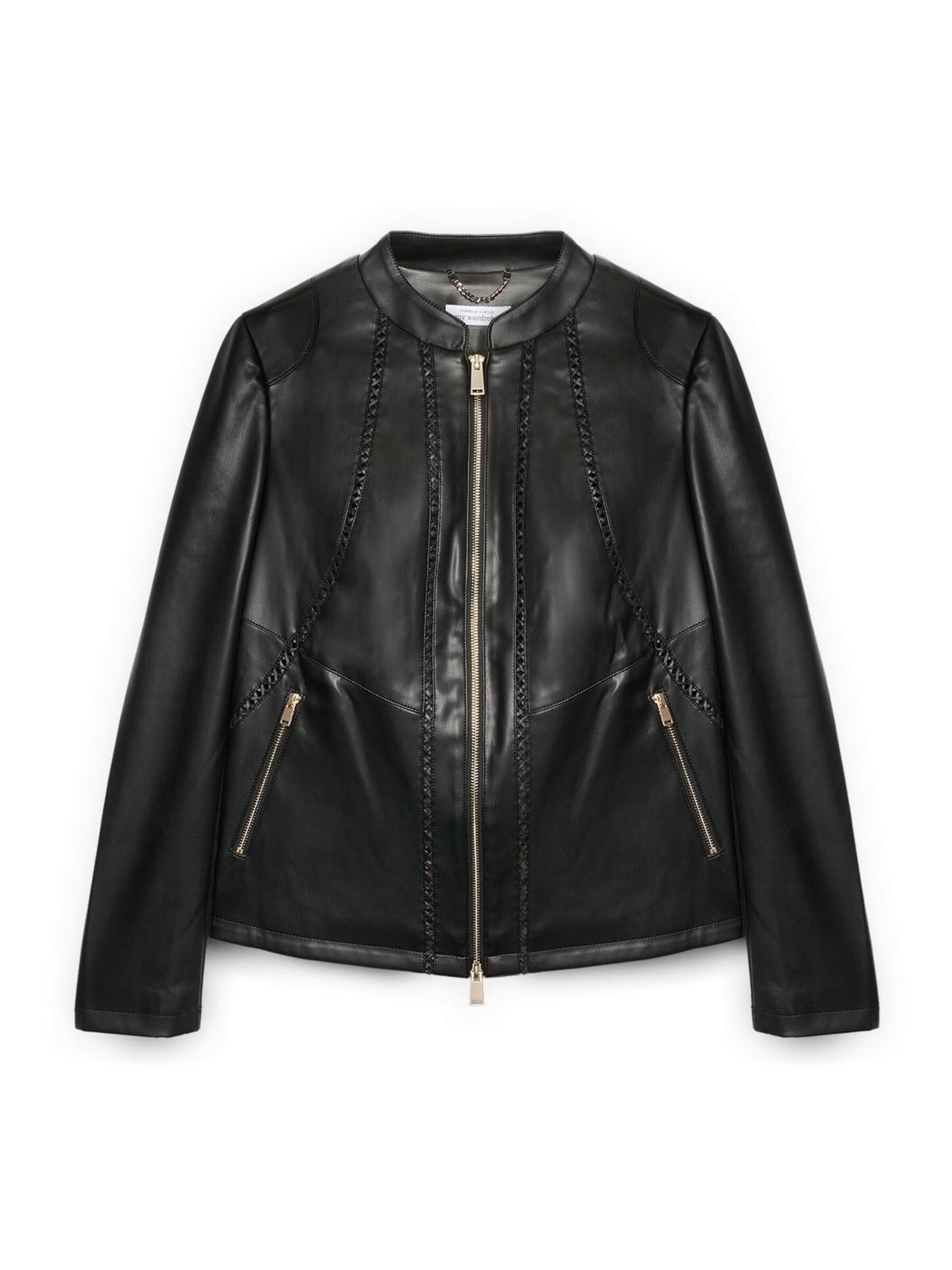Fiorella Rubino - Chaqueta de entretiempo en negro: frente