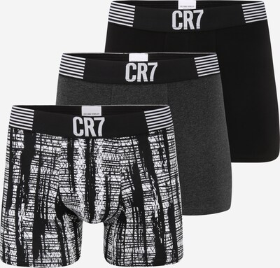 CR7 - Cristiano Ronaldo Boxers en gris / noir / blanc, Vue avec produit