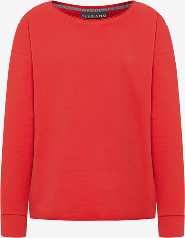 Elbsand Sweatshirt 'Riane' in Red: front