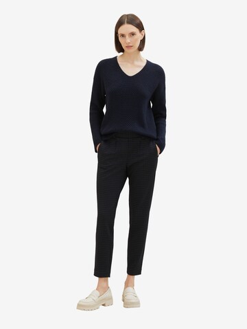 TOM TAILOR Regular Pleat-front trousers in Blue