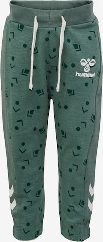 Hummel Tapered Workout Pants 'Avery' in Green: front