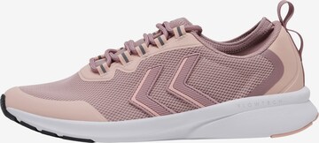 Baskets basses Hummel en rose : devant