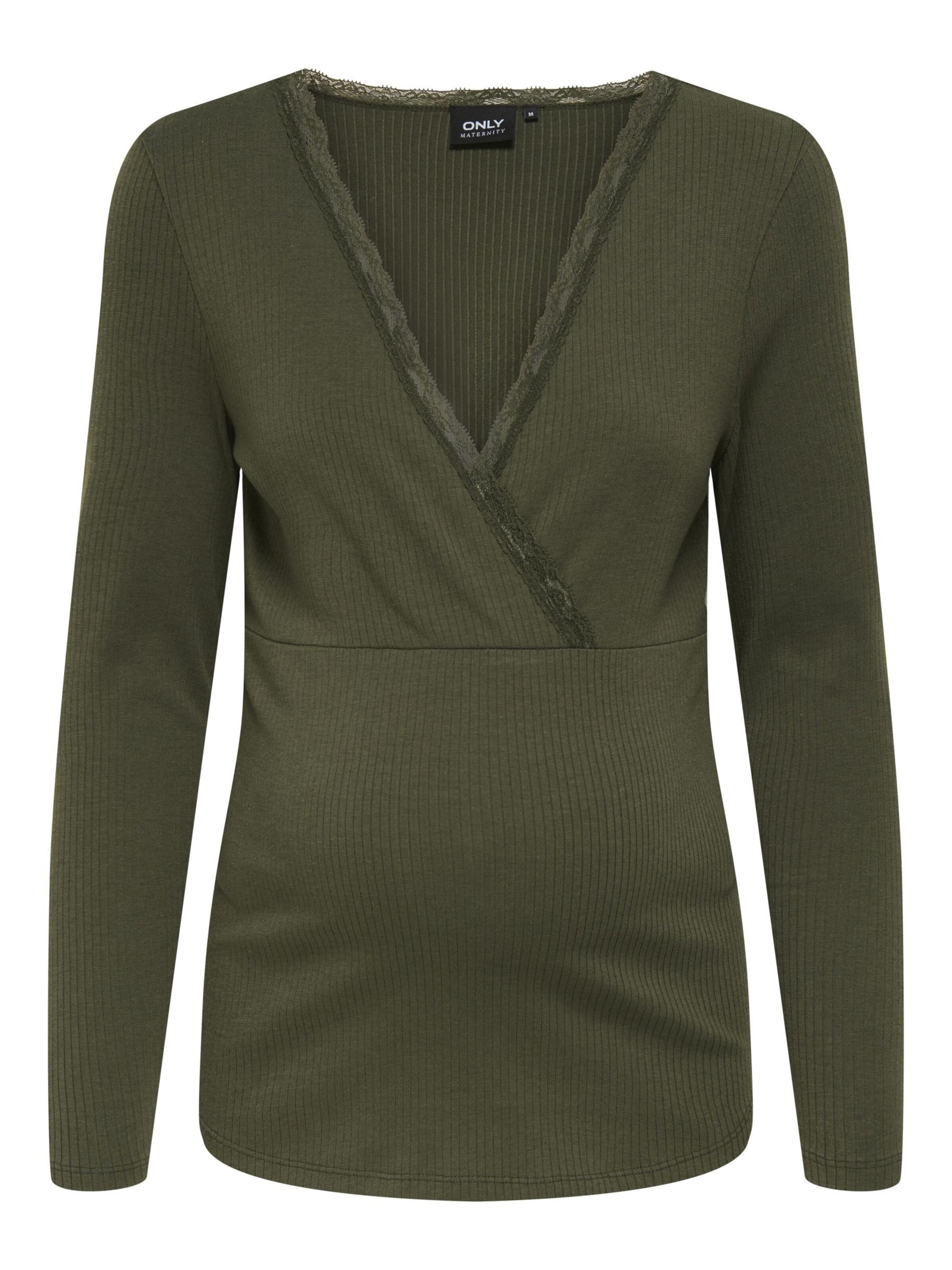 Only Maternity Shirt 'OLMIpass' in Groen