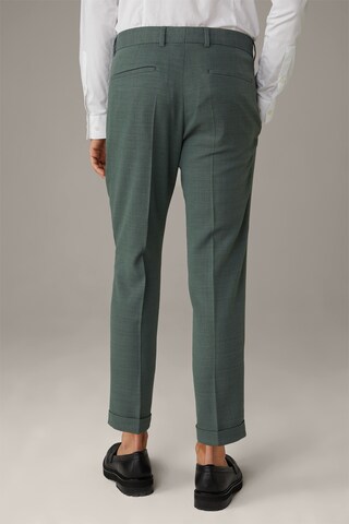 STRELLSON Loose fit Pleat-Front Pants 'Luis' in Green