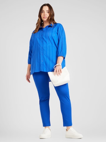 ONLY Carmakoma Blouse 'LINNA' in Blauw