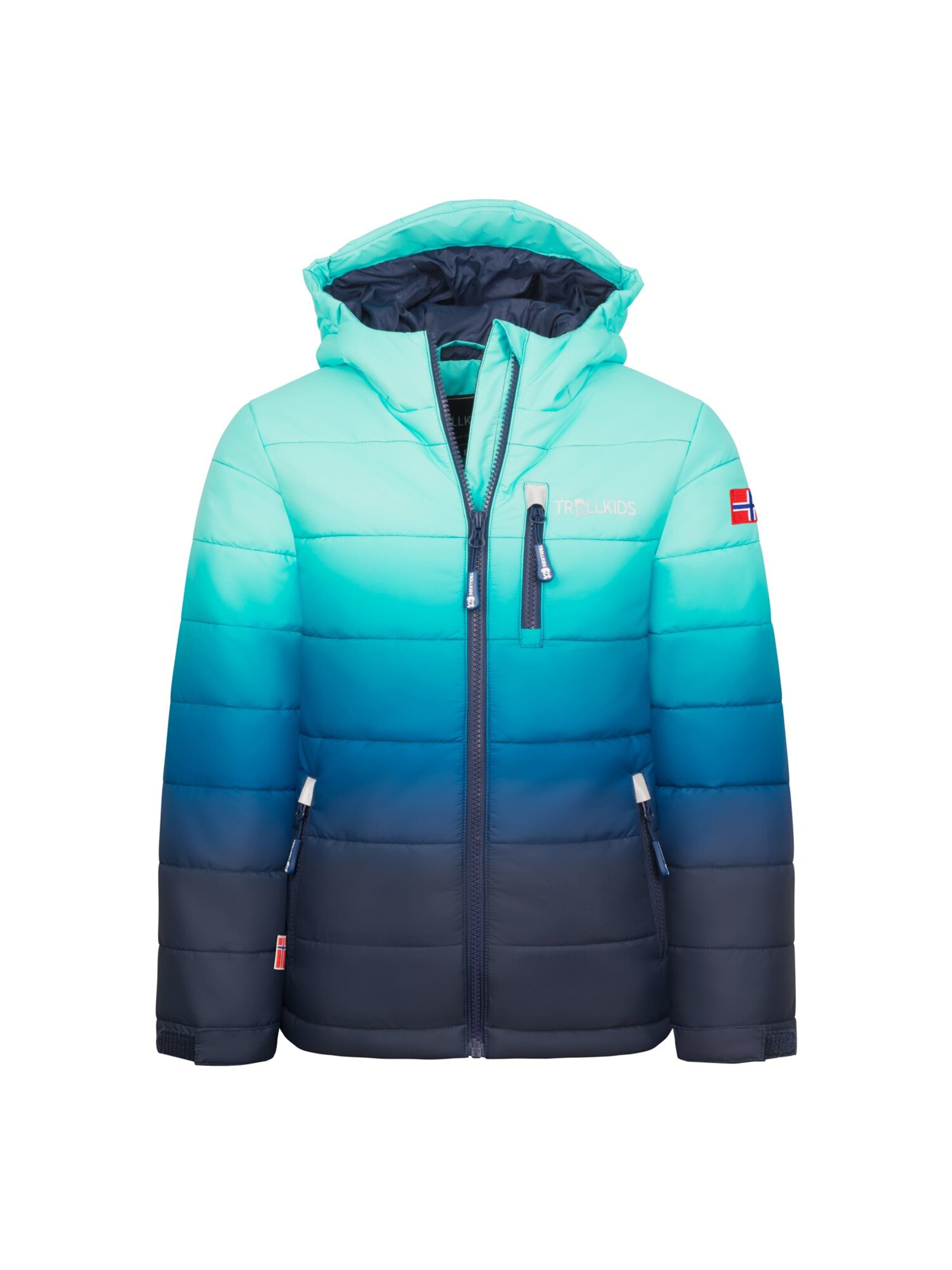 TROLLKIDS Winter Jacket in Blue: front