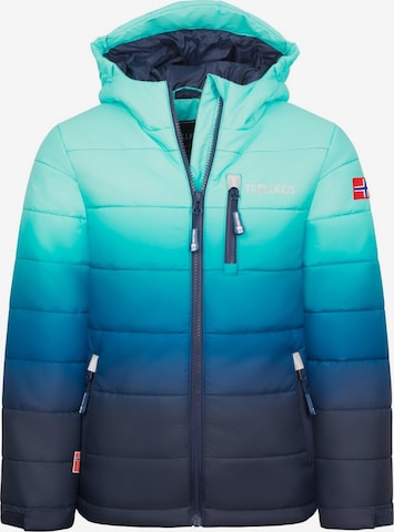 TROLLKIDS Winter Jacket in Blue: front