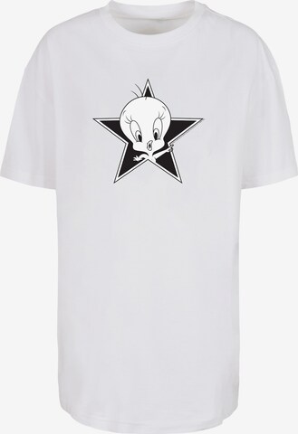 T-shirt ' Looney Tunes Tweetie' F4NT4STIC en blanc : devant