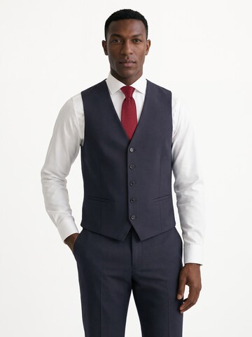 Gilet de costume Finshley & Harding en bleu : devant