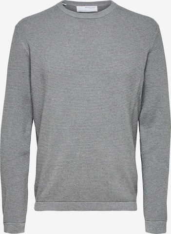 SELECTED - Jersey 'Rocks' en gris: frente