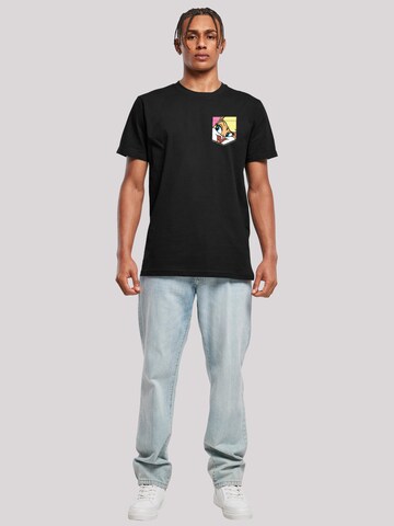 F4NT4STIC Shirt 'Looney Tunes Lola Bunny Face' in Zwart