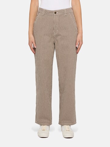 DICKIES Свободный крой Штаны 'Hickory' в Коричневый: спереди
