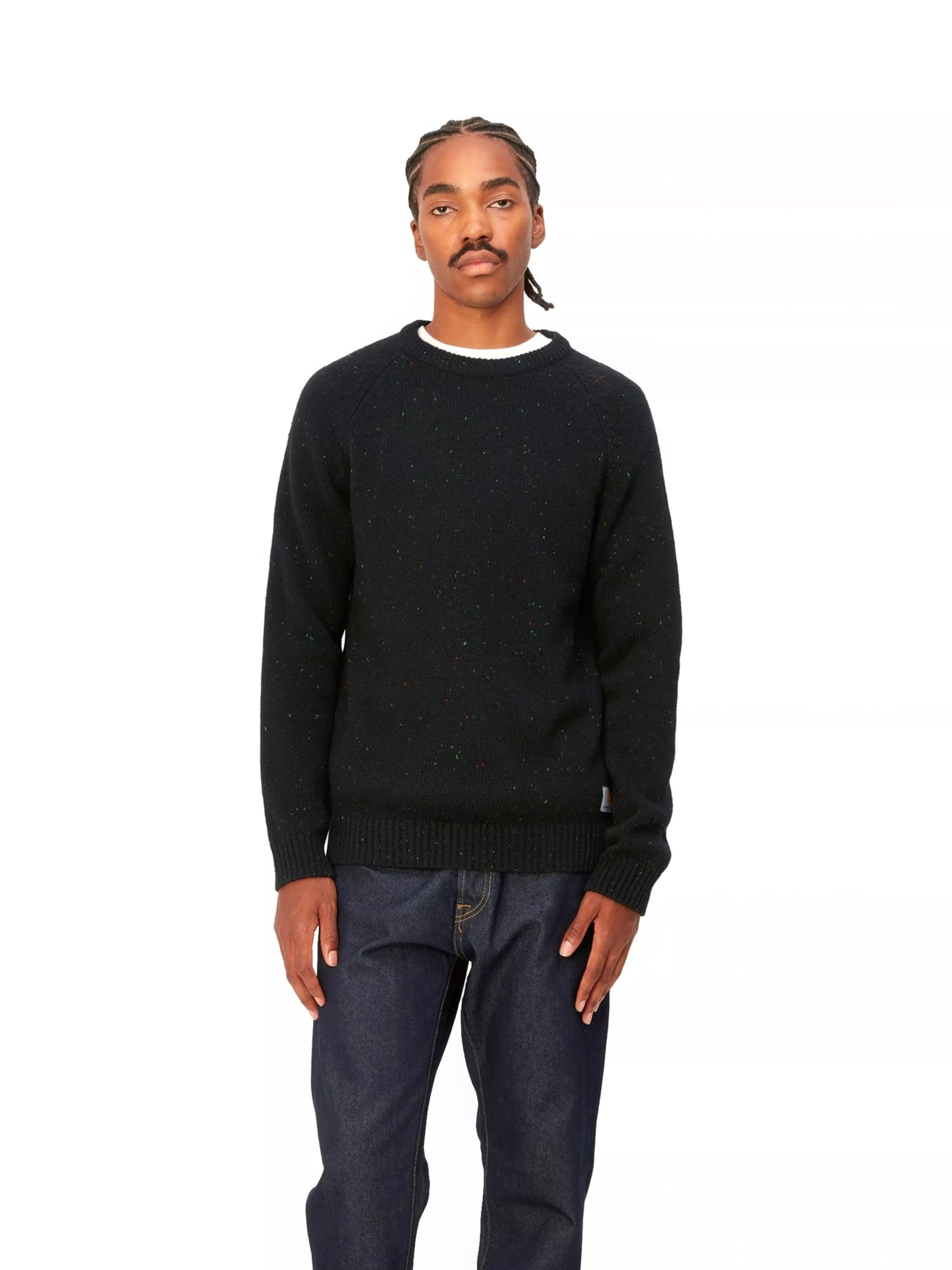 Pullover 'ANGLISTIC SWEATER SPECKLED BLACK' di Carhartt WIP in nero