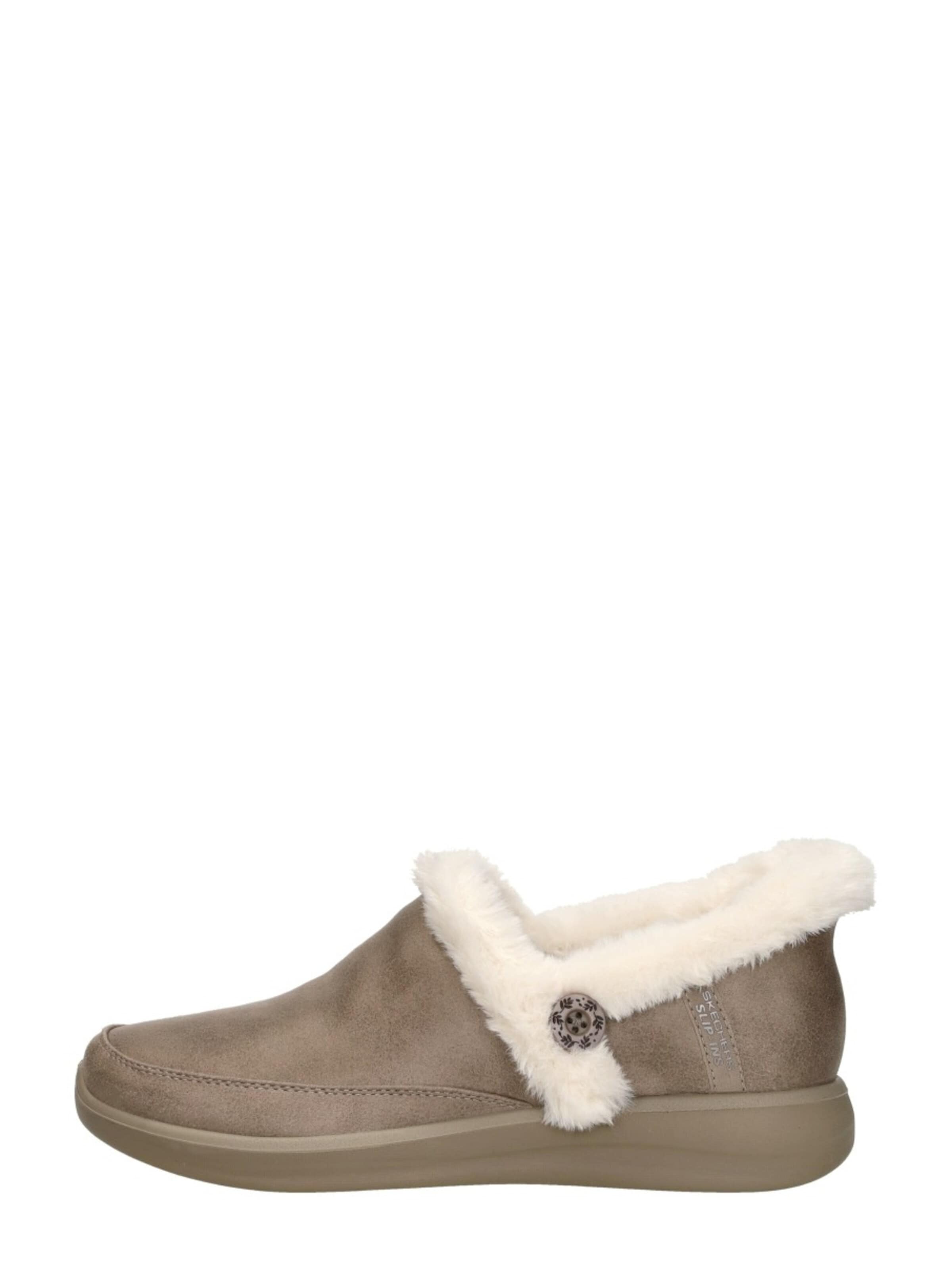 SKECHERS Huisschoenen 'Slip-Ins: Cozy Escape' in Grijs: voorkant