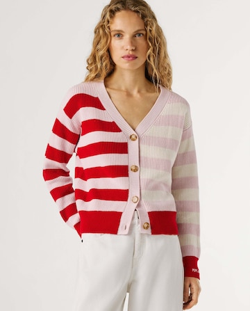Pepe Jeans Knit cardigan 'Kimma' in Pink: front
