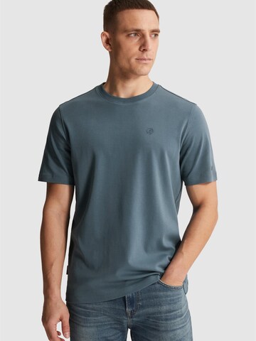 CAST IRON T-shirt 'T-shirt in interlock jersey' i blå: framsida