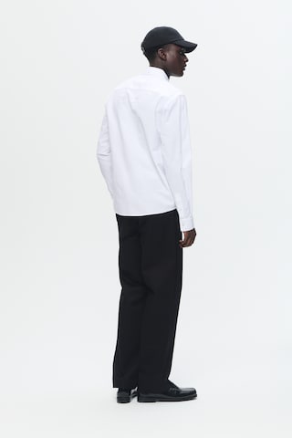 WOOD WOOD Regular fit Button Up Shirt 'WWAdam' in White