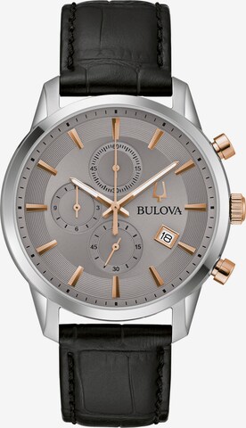 Bulova Analoguhr in Silber: predná strana