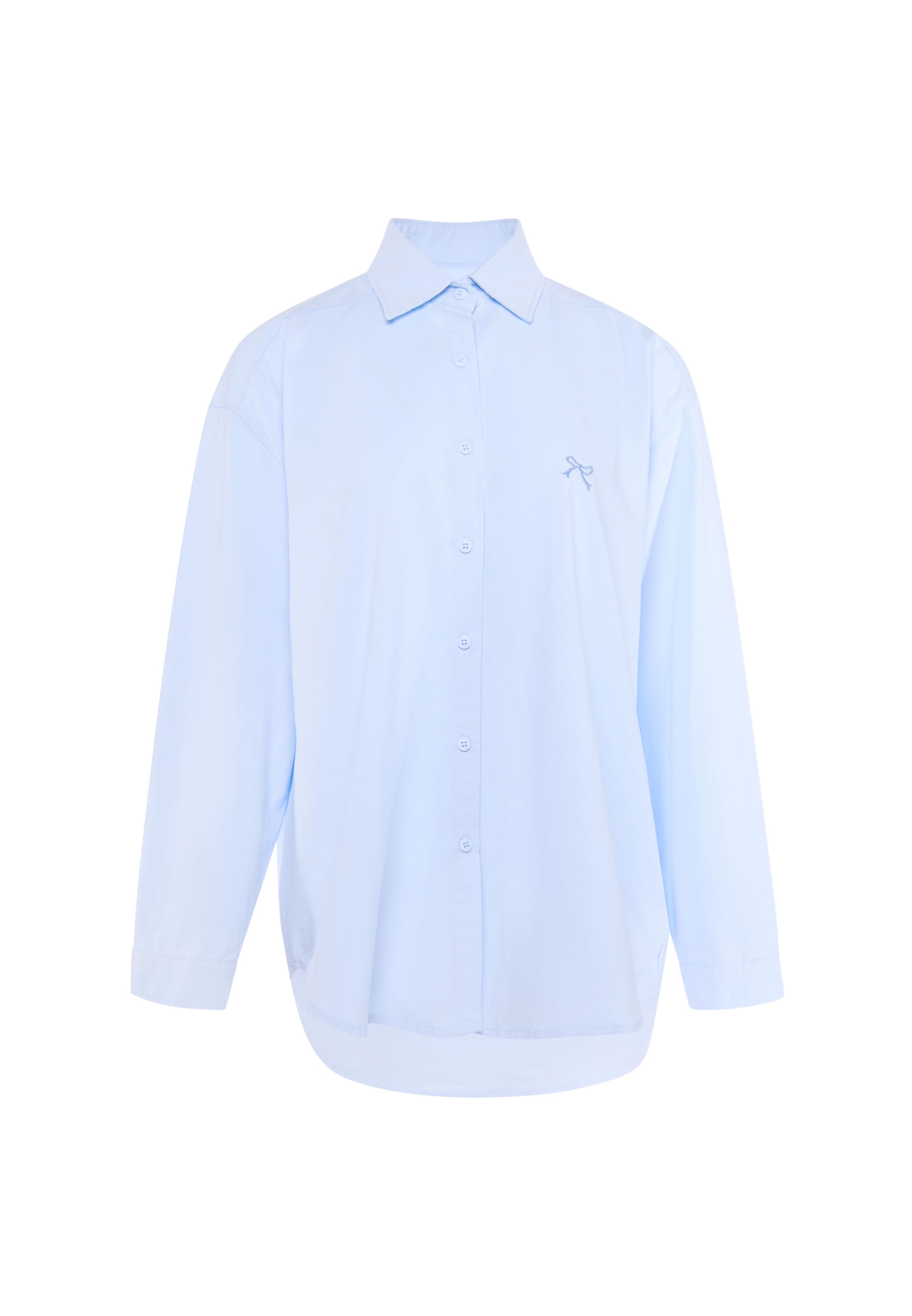 MYMO - Camisa em azul: frente