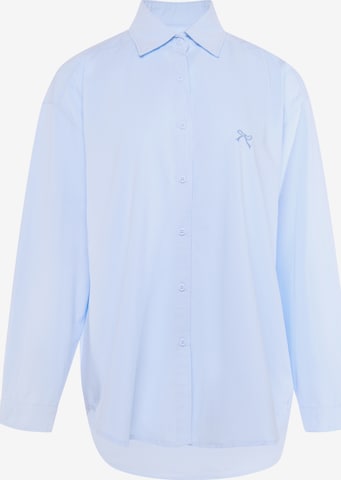 MYMO - Camisa em azul: frente