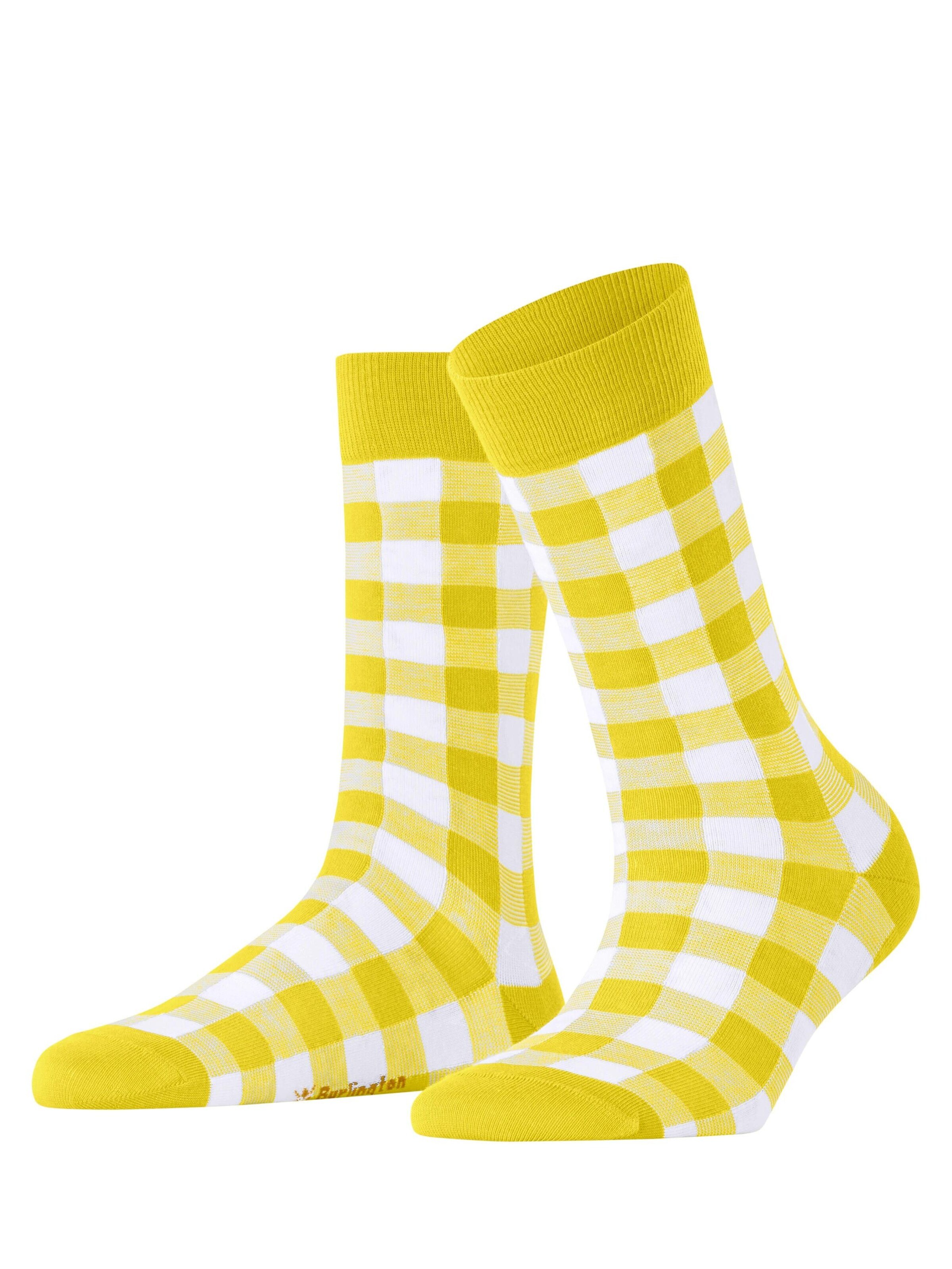 BURLINGTON Socken 'Vichy'‌‌‌‌‌‌‌ in Gelb: Vorderseite