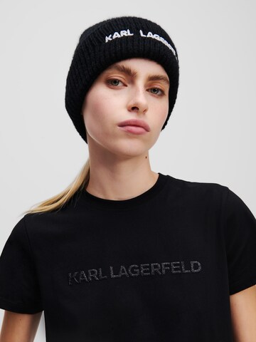 Berretto ' Essential ' di Karl Lagerfeld in nero: frontale