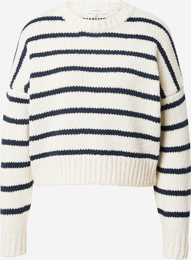 Pulover FRAME pe bleumarin / alb, Vizualizare produs