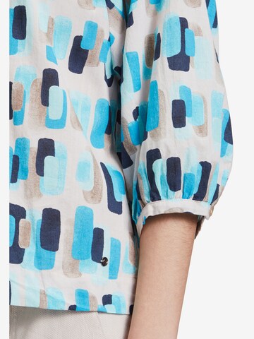 Betty & Co Schlupfbluse mit Print in Blau