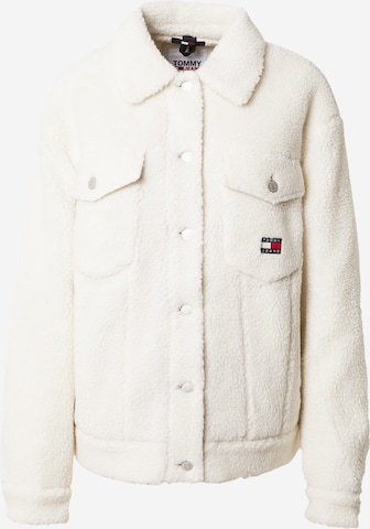 Tommy Jeans Демисезонная куртка в Белый: спереди