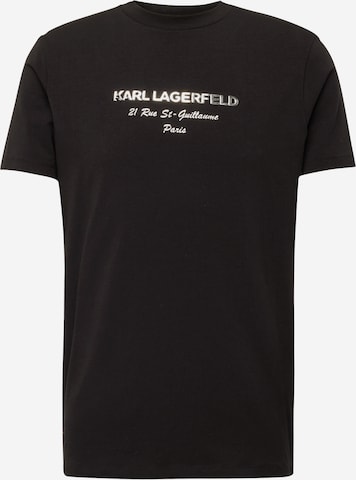 T-Shirt Karl Lagerfeld en noir : devant