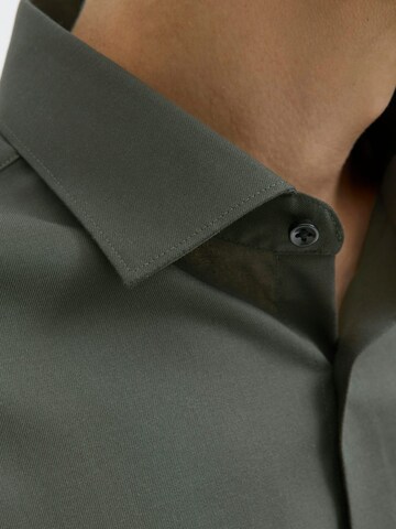 JACK & JONES Comfort fit Button Up Shirt 'blaparker' in Green