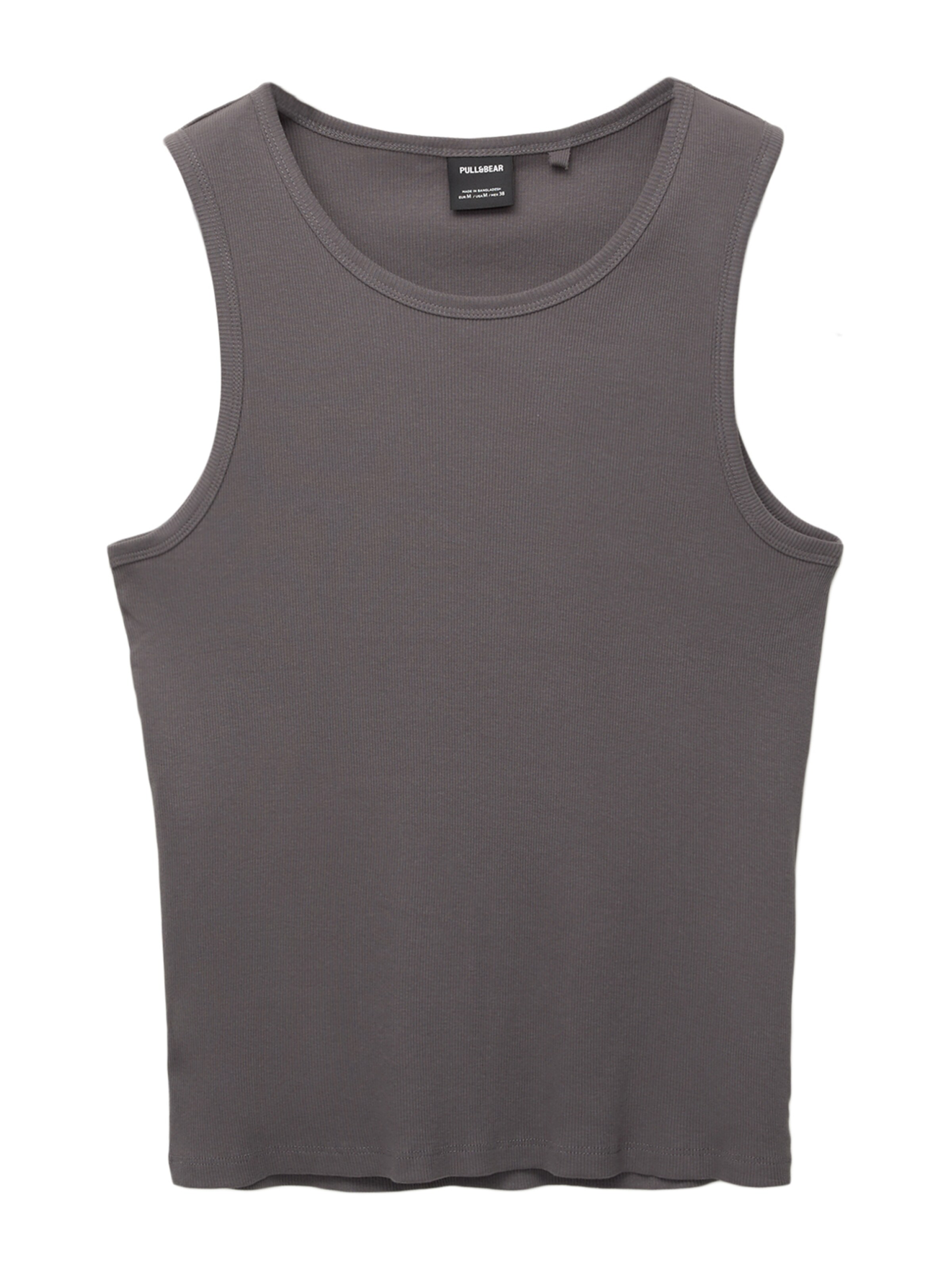 Pull&Bear Shirt in Grijs: voorkant