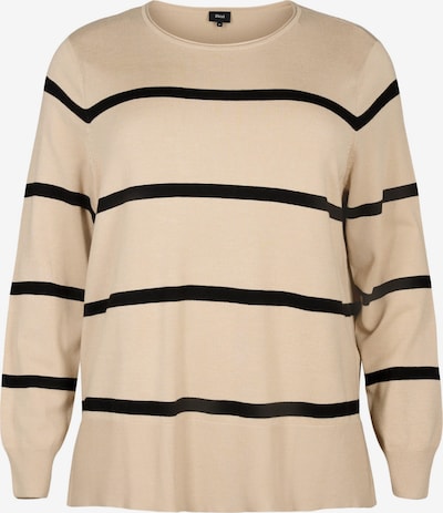 Pullover 'CACARRIE STRIPE' Zizzi di colore sabbia / nero, Visualizzazione prodotti