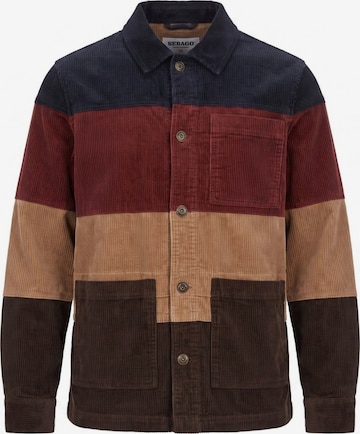 SEBAGO Kurtka przejściowa 'DORR CORDUROY STRIPES BLUE-REDDISH BROWN BEIGE-DK BROWN' w kolorze mieszane kolory: przód