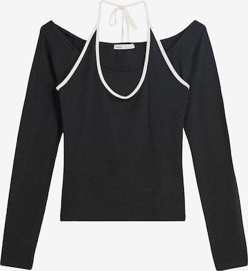 Bershka Shirt in Schwarz: Vorderseite