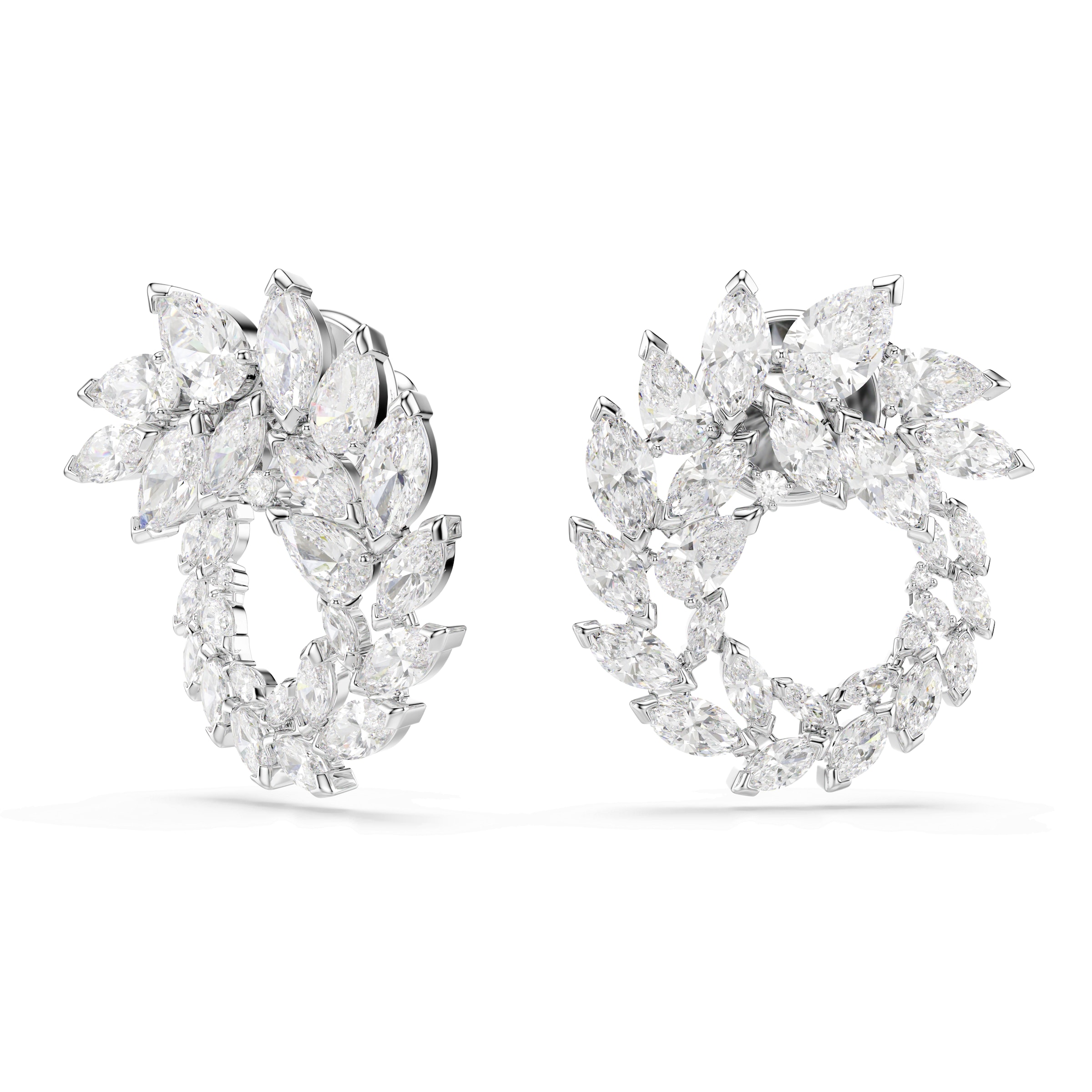 Swarovski Σκουλαρίκια 'MESMERA' σε ασημί: μπροστά