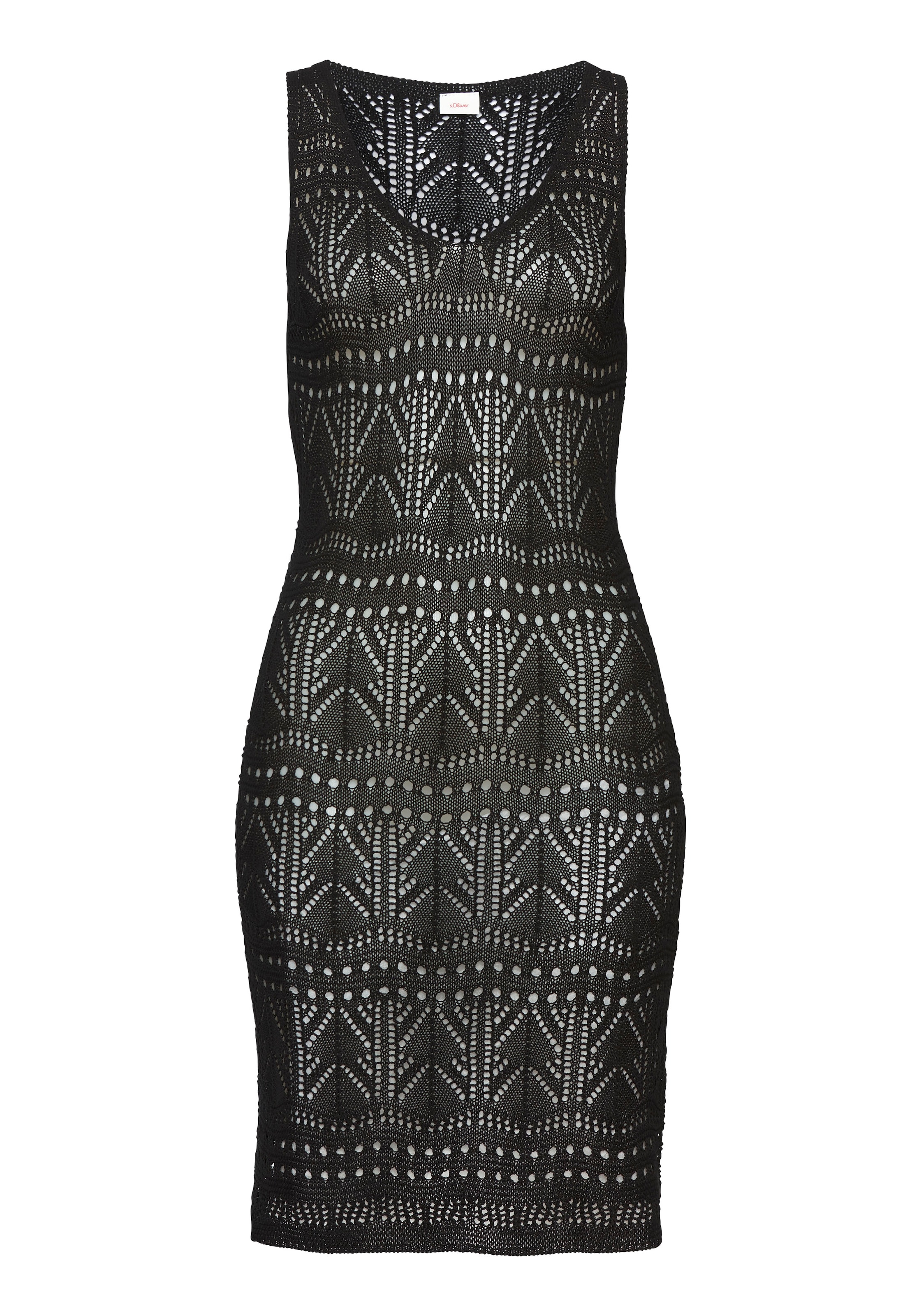 s.Oliver Sukienka plażowa w kolorze czarny: przód