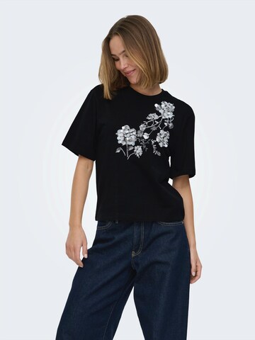 ONLY Μπλουζάκι 'ONLJULIANE' σε μαύρο: μπροστά